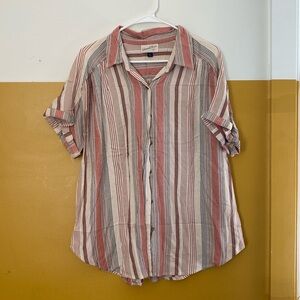 Universal Thread Loose Fit, Short Sleeve Button-Up